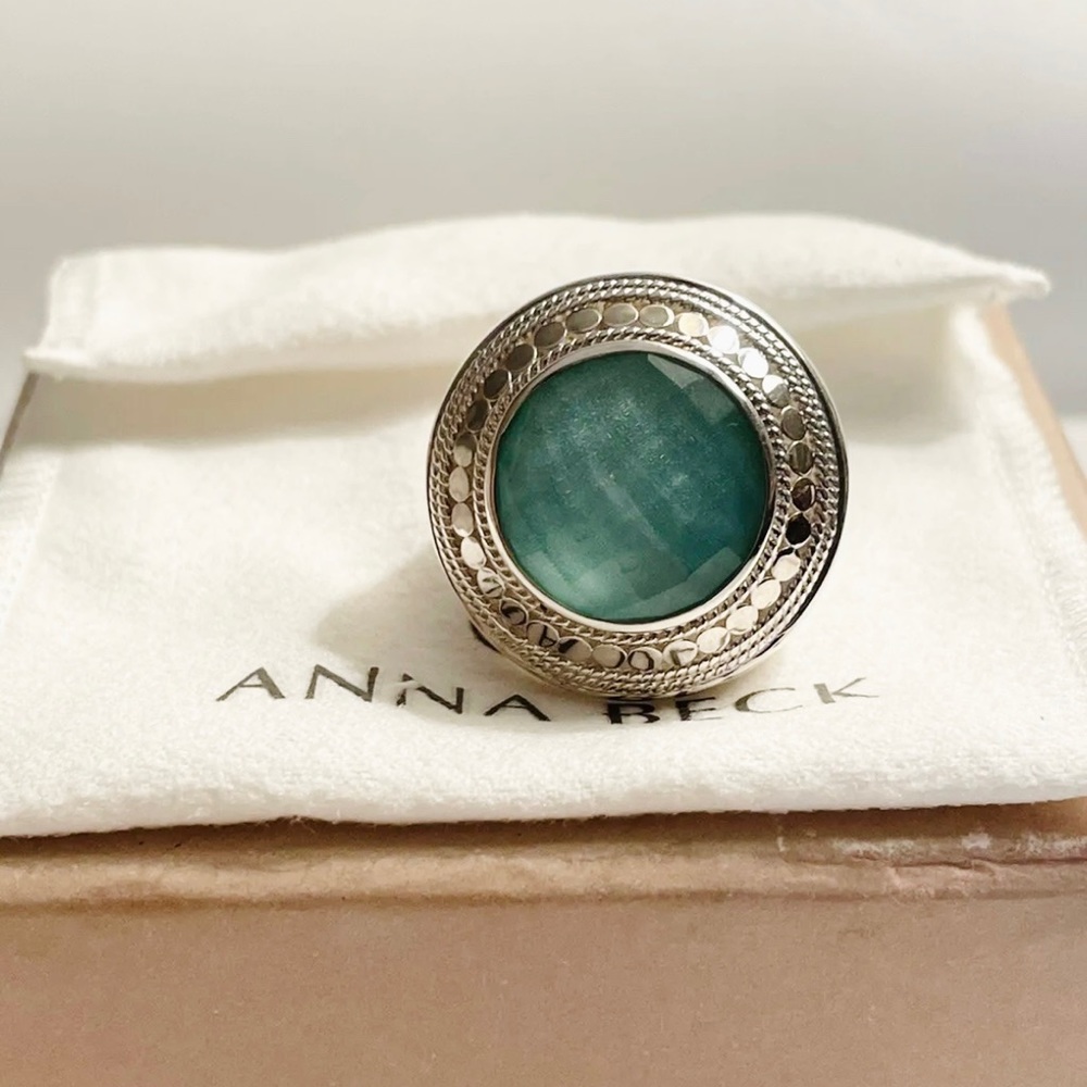 Anna Beck Turquoise with Quartz Cocktail Ring